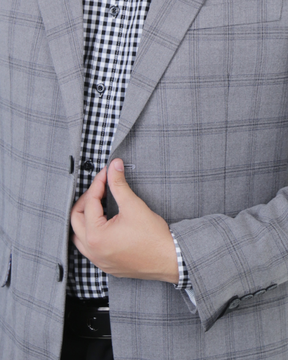 Cavana Men's Checked lightweight Blazer