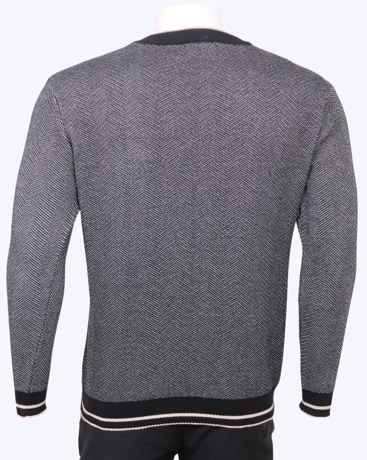 Men's Crew Neck Solid Color Winter and Fall Polyester Knit Sweater