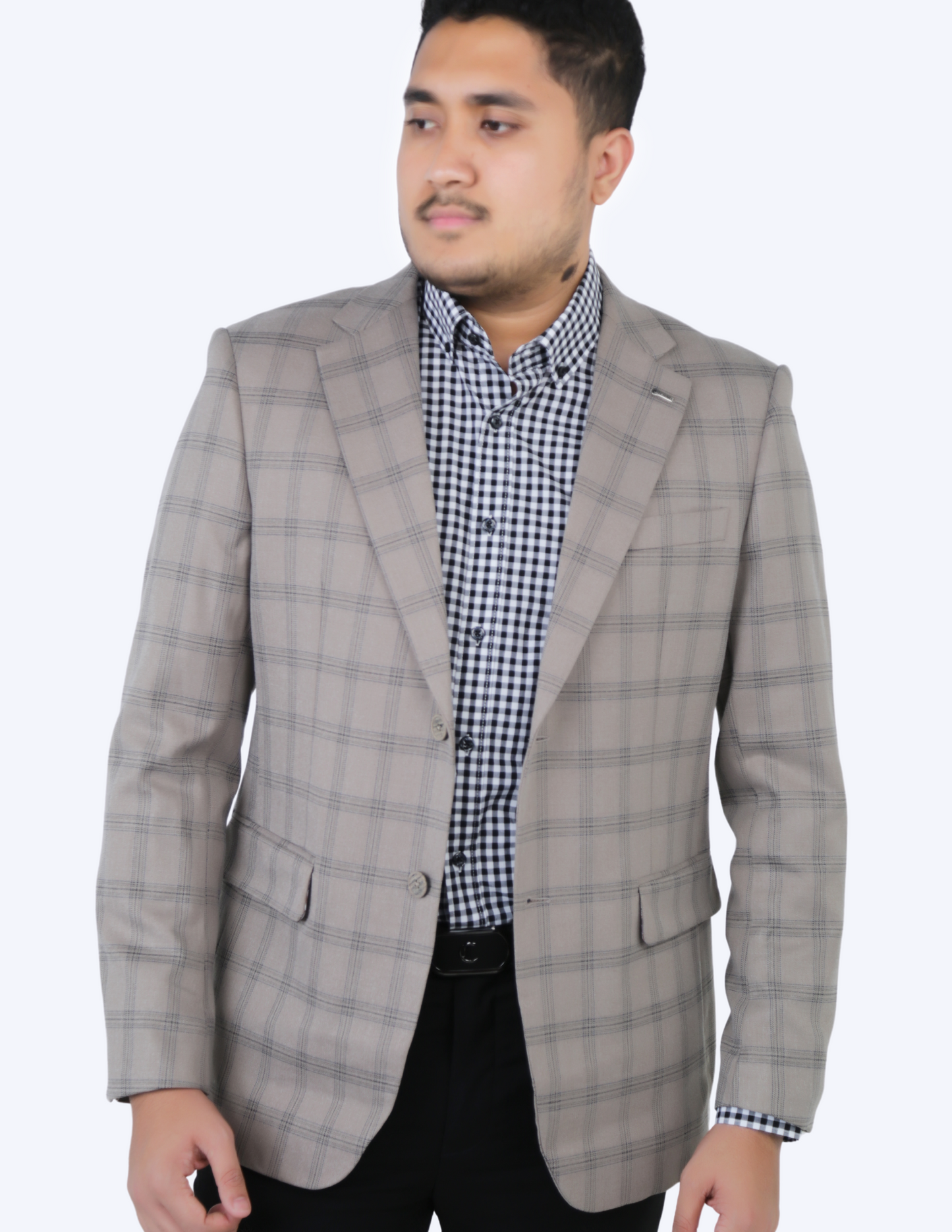 Cavana Men's Checked Suit Blazer