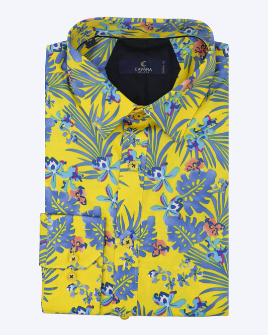 Men's Floral Pattern Shirt