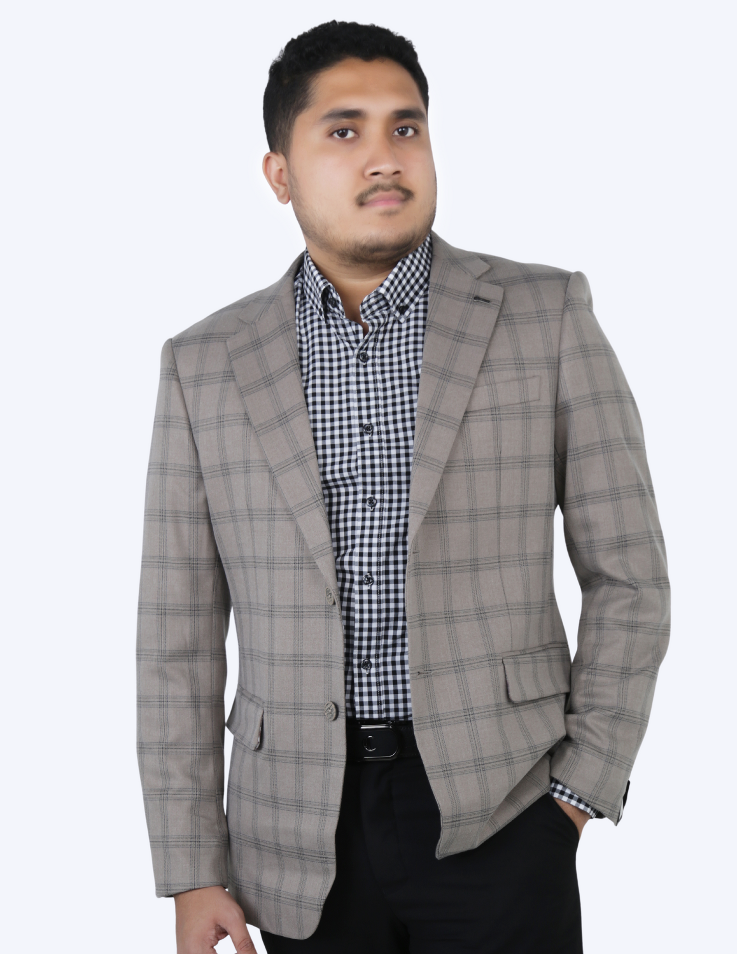 Cavana Men's Checked Suit Blazer