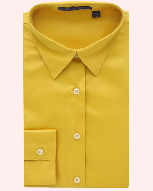 Cavana Women's Yellow Formal Shirt