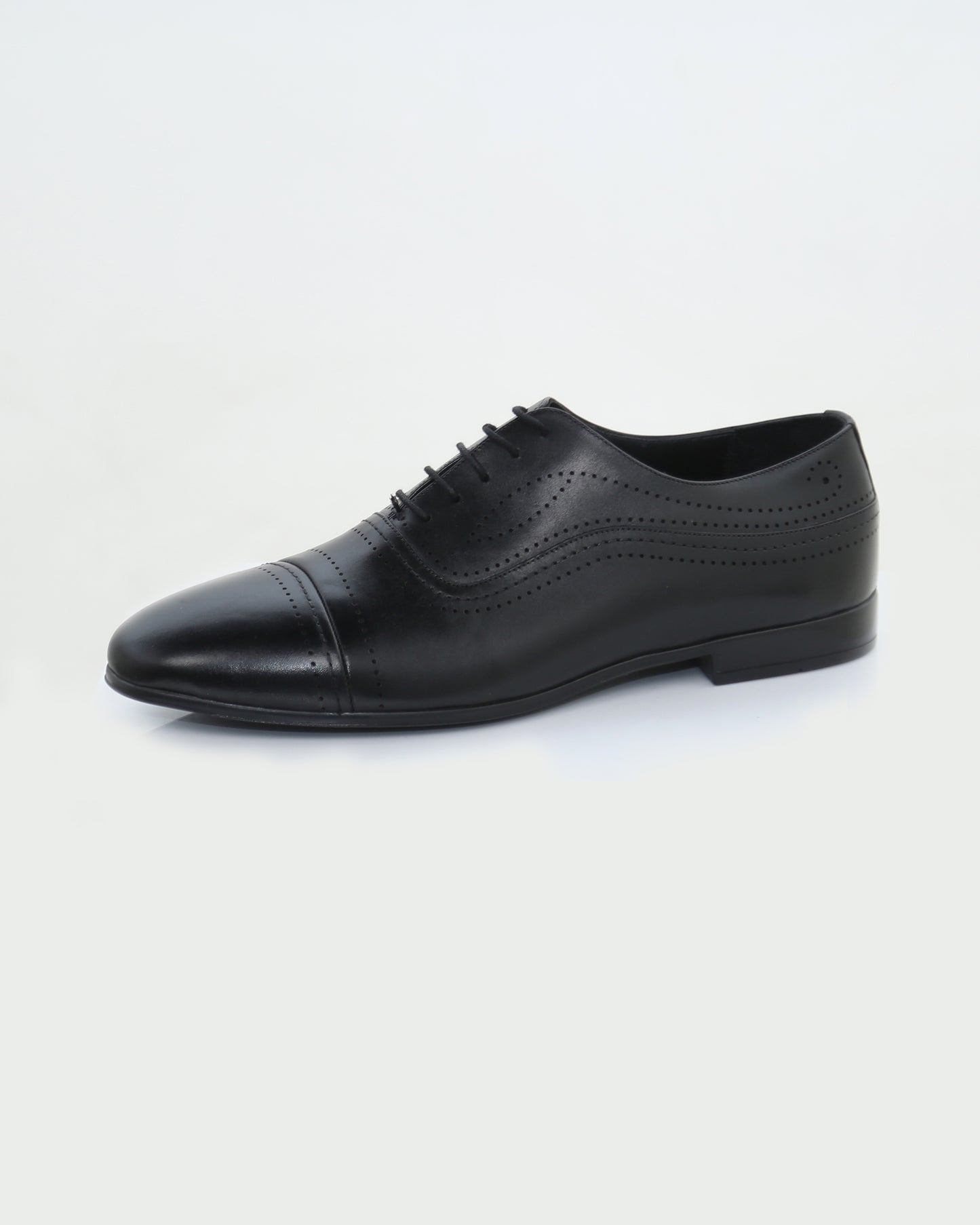 Men's Oxford Leather Black Laceup shoes