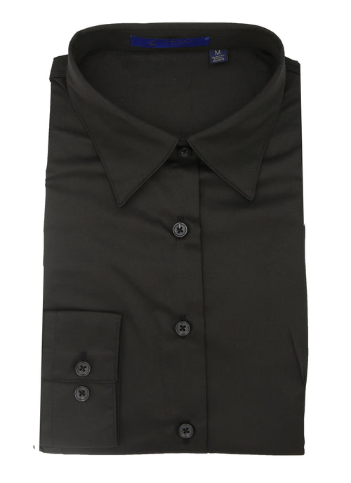 Classic Black Ladies Formal Shirt