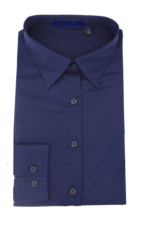 Royal Blue Ladies Office Shirt
