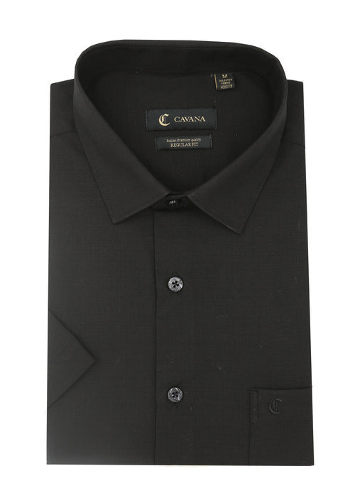 Men’s Black Half Sleeve Formal Shirt – Premium Business Casual Shirt