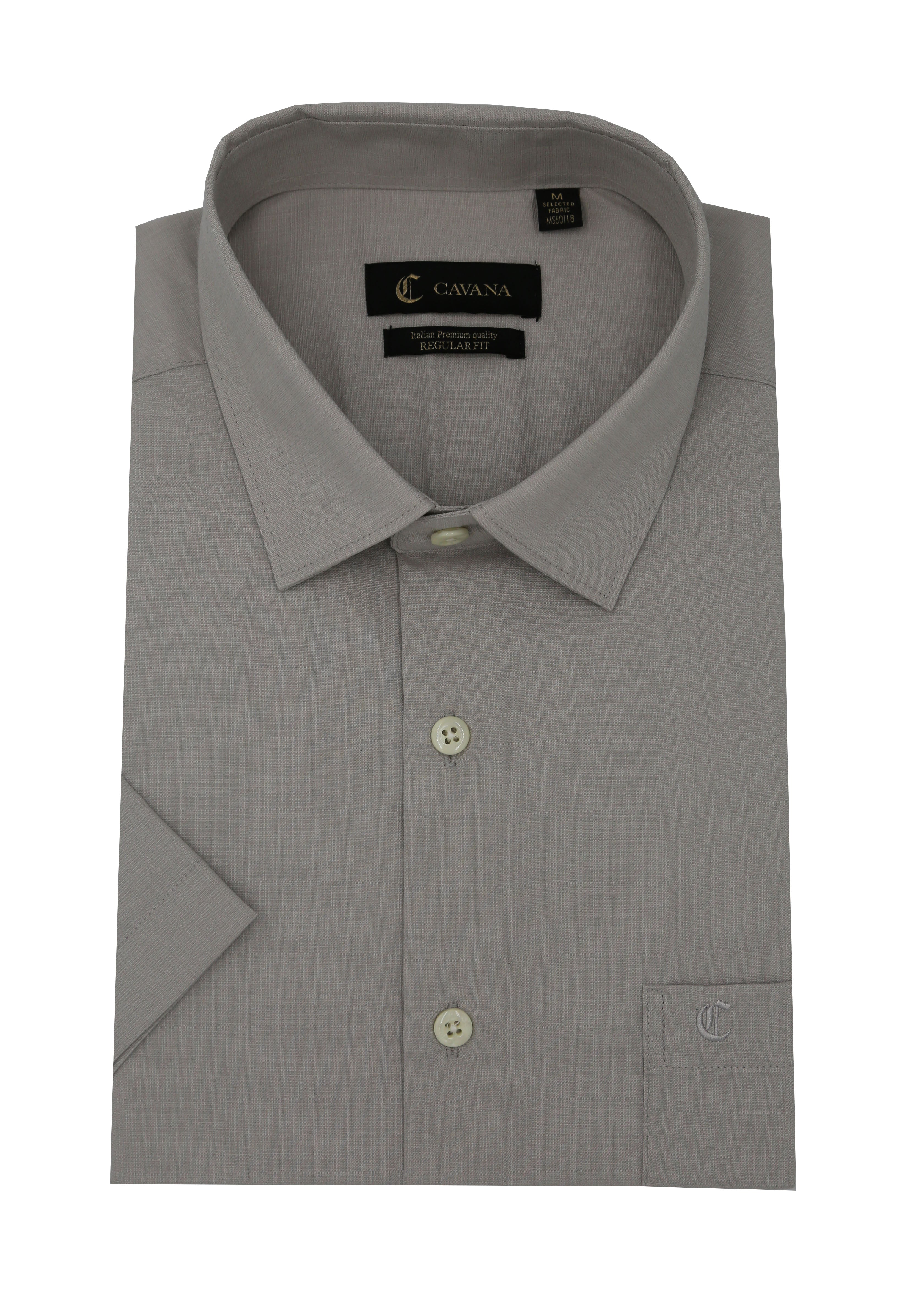 Men’s Beige Half Sleeve Formal Shirt – Classic Office Wear