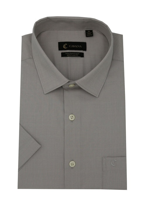 Men’s Beige Half Sleeve Formal Shirt – Classic Office Wear