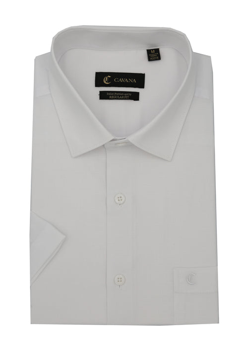 Men’s Light Grey Half Sleeve Shirt – Elegant Office Casual Shirt