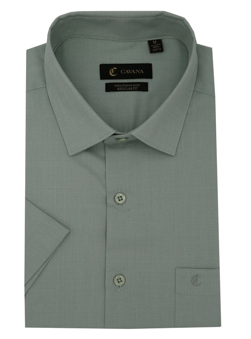 Men’s Mint Green Half Sleeve Shirt – Stylish Casual Office Shirt