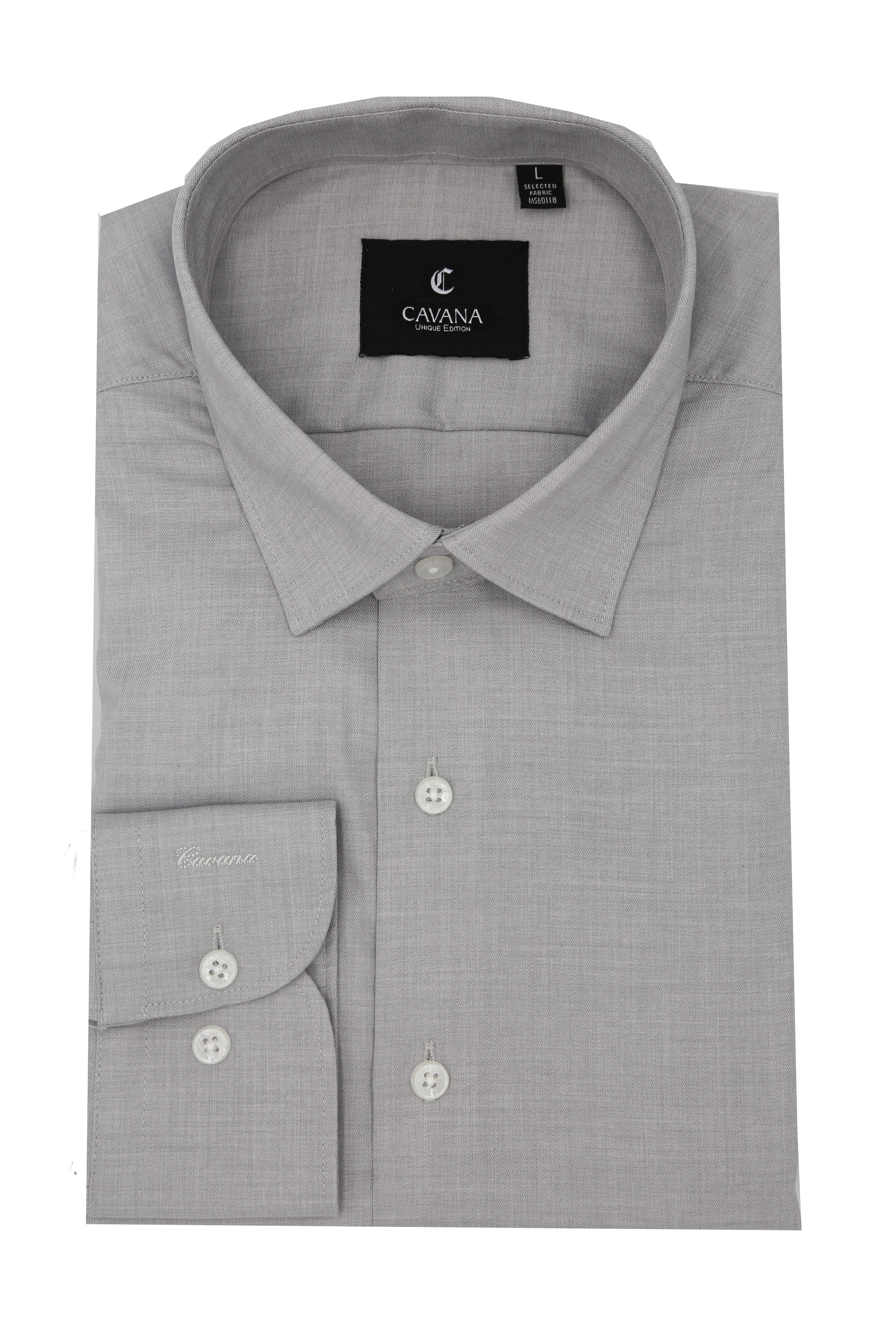 Men’s Grey Striped Formal Shirt – Elegant Office Shirt