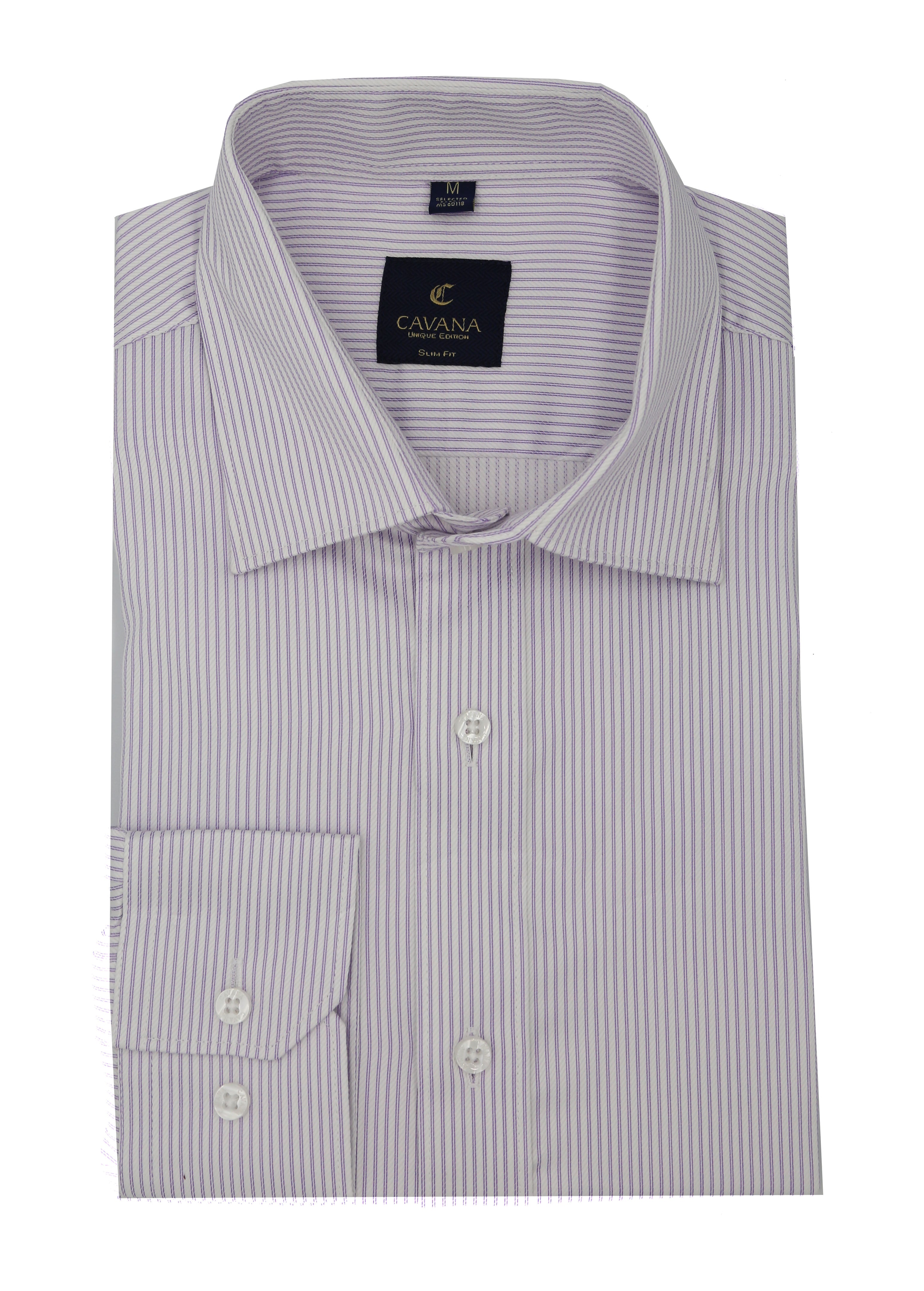 Men’s White Pink Striped Formal Shirt – Stylish Business Shirt