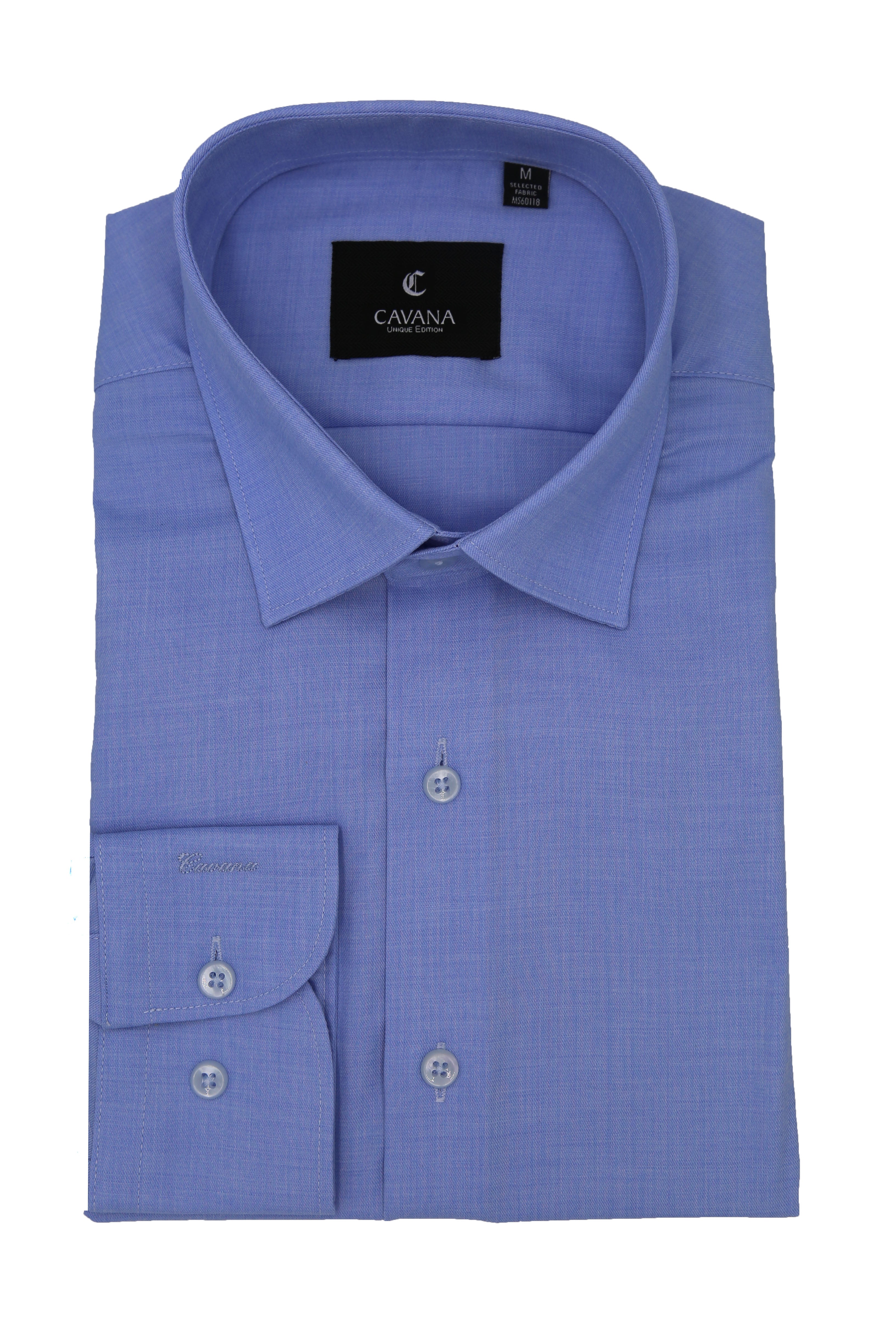 Men’s Classic Blue Formal Shirt – Premium Business Wear