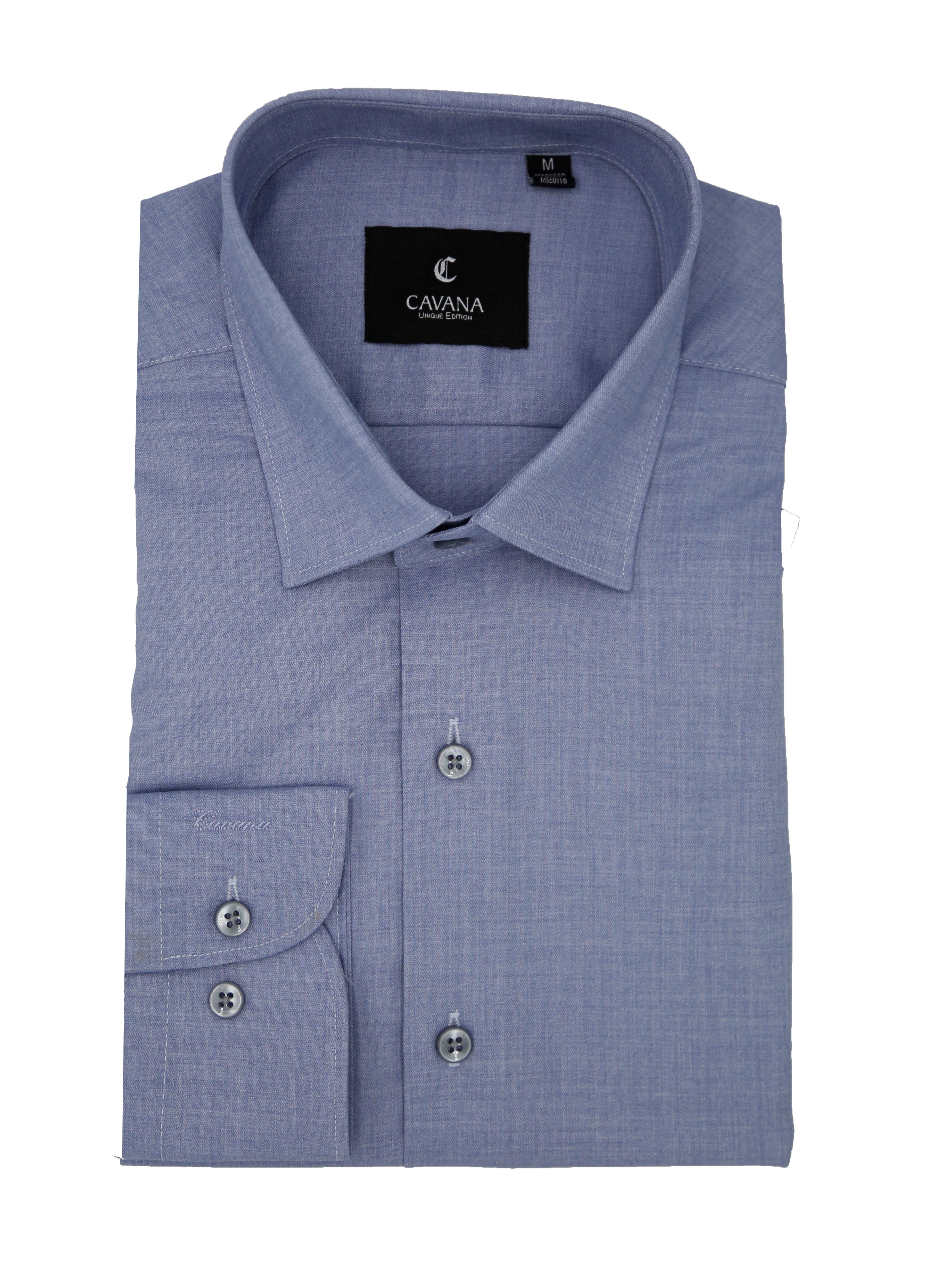 Classic Light Blue Formal Shirt for Men – Premium Cotton Office Wear