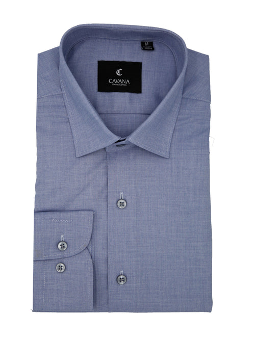 Classic Light Blue Formal Shirt for Men – Premium Cotton Office Wear