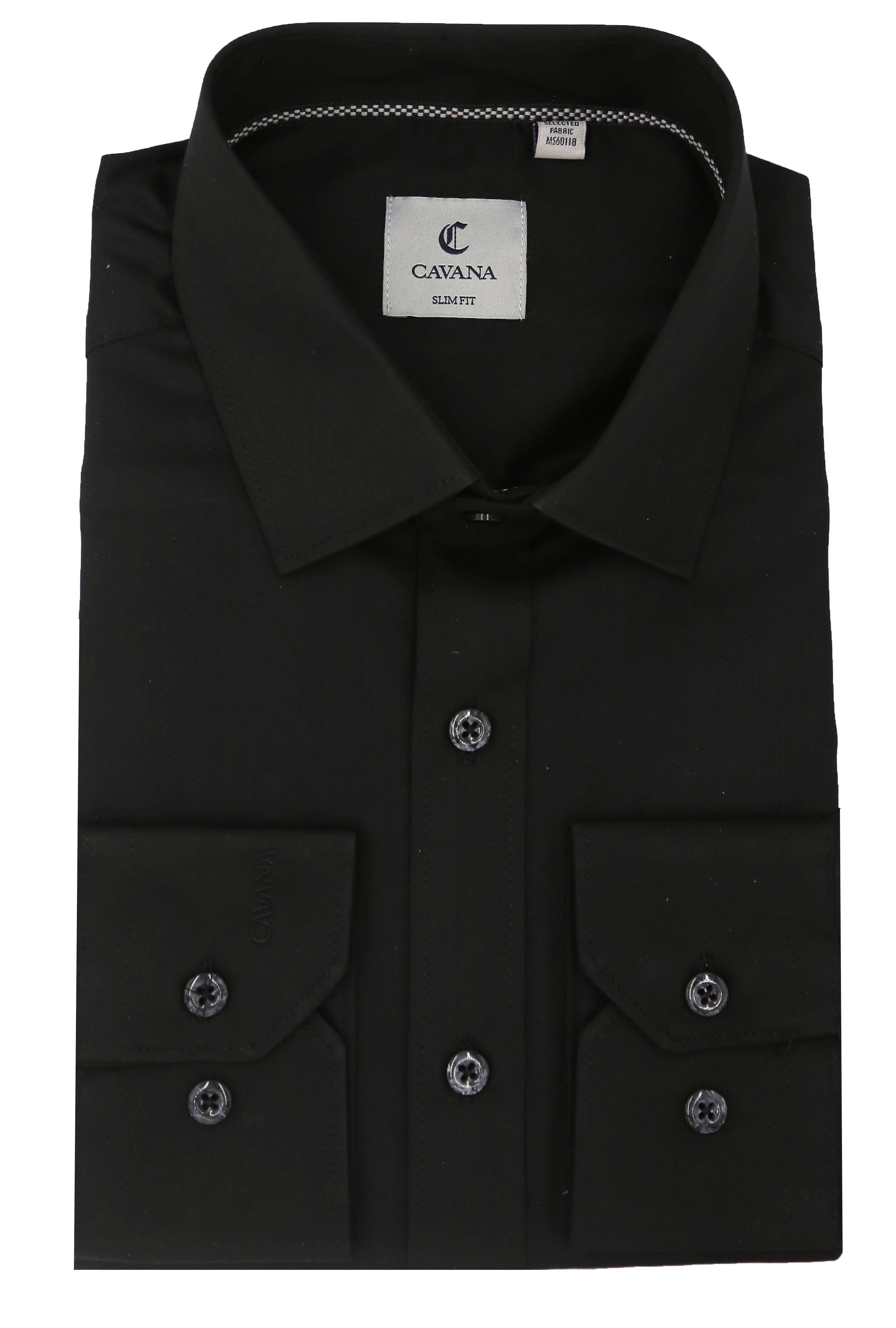 Men’s Black Formal Dress Shirt – Premium Slim Fit