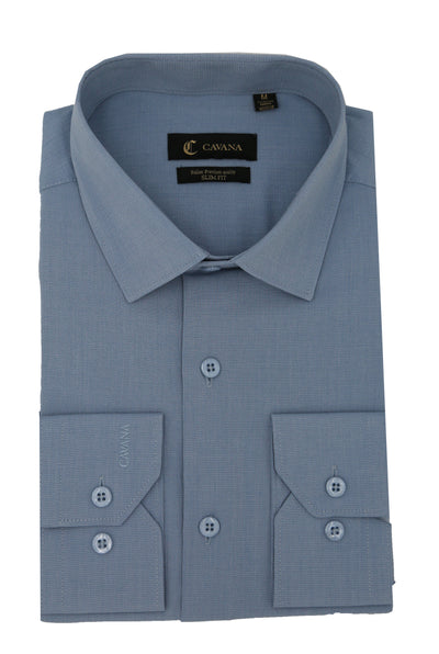 Classic Blue Formal Shirt for Men – Tailored Office Shirt