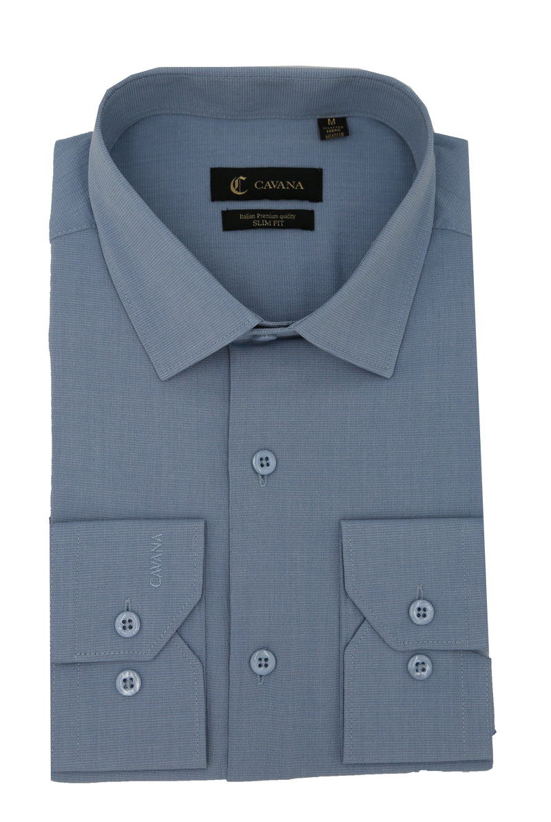 Classic Blue Formal Shirt for Men – Tailored Office Shirt