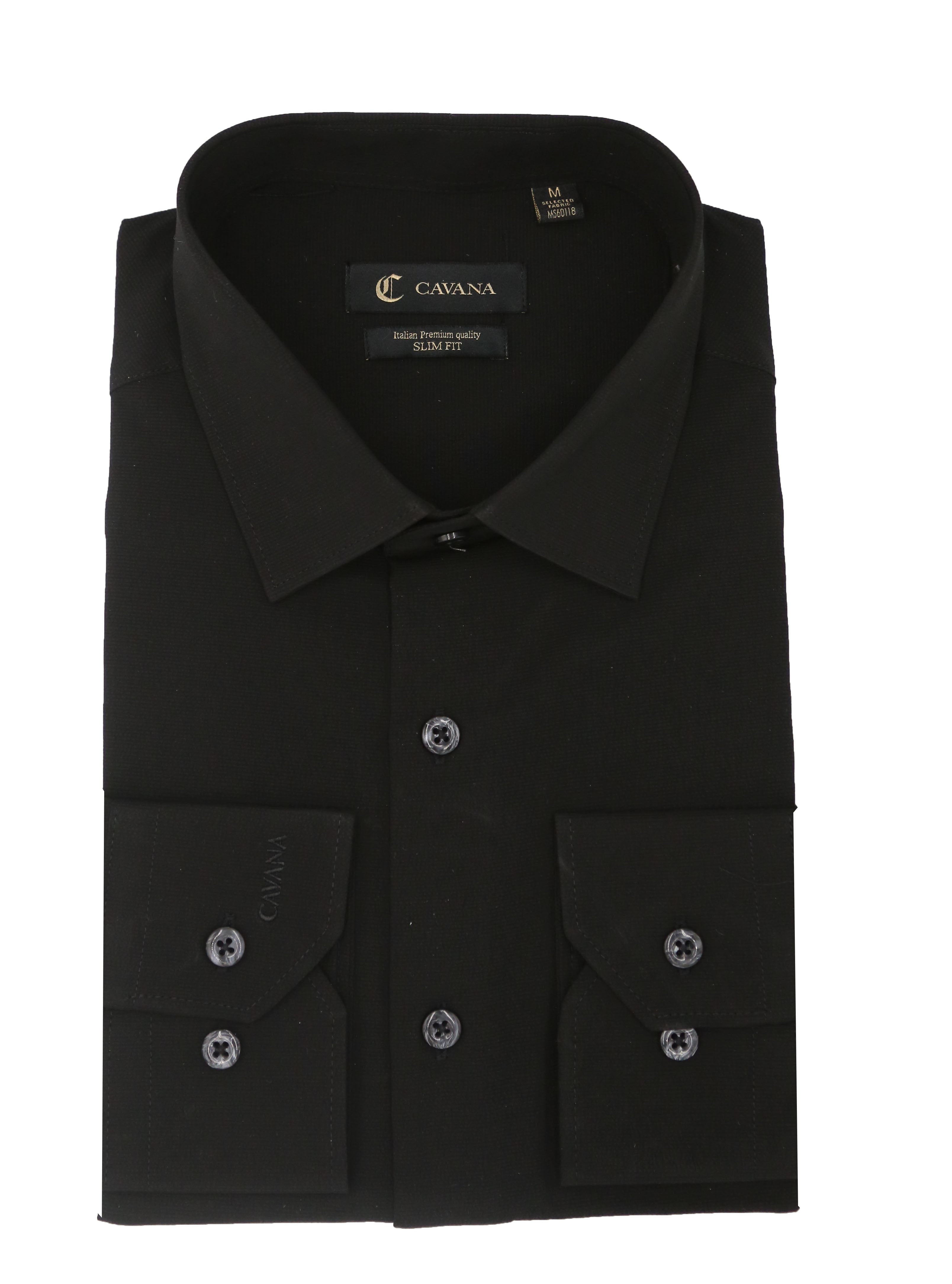 Men’s Black Oxford Formal Shirt – Elegant Slim Fit Dress Shirt