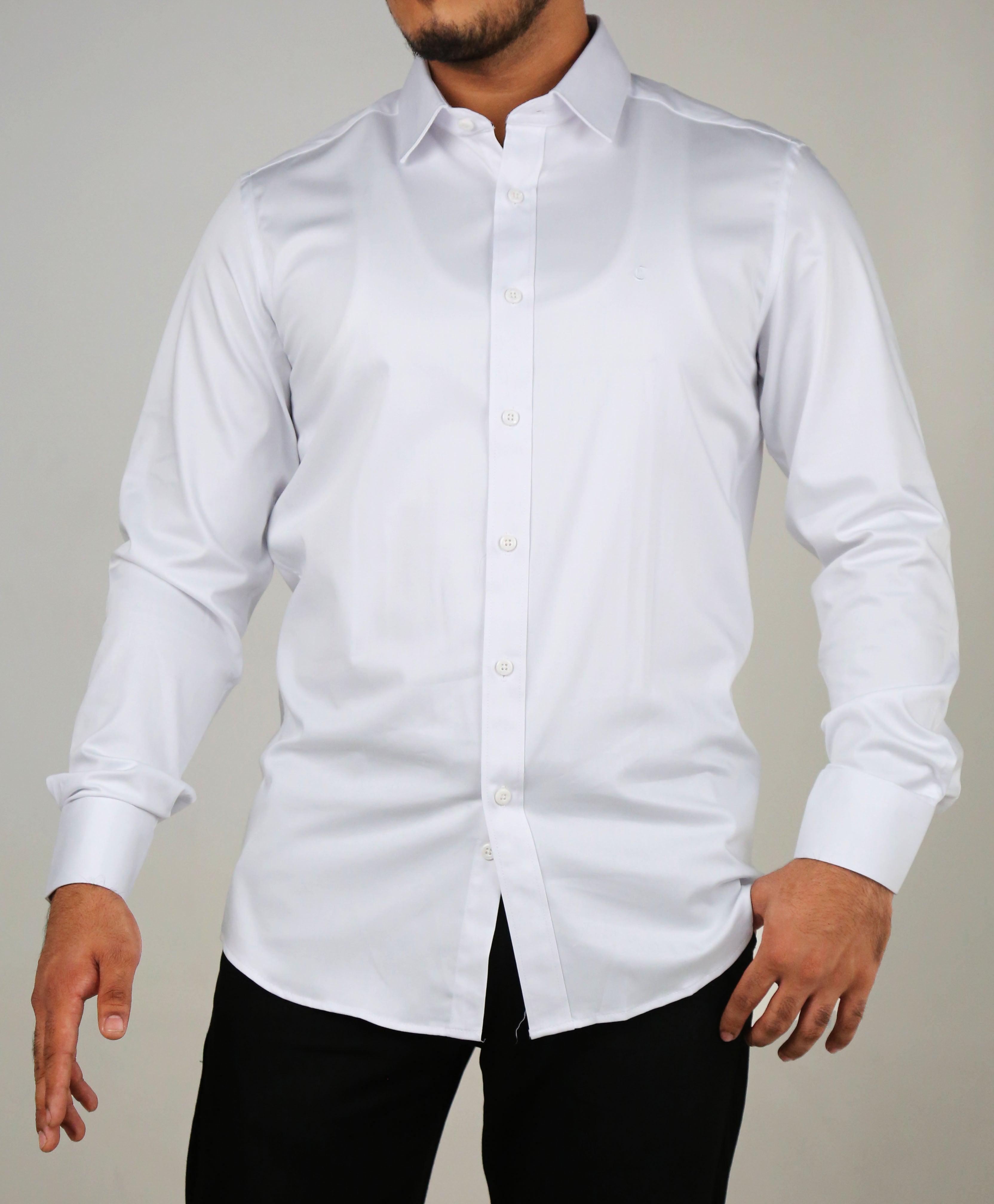 Mens White Oxford Shirt