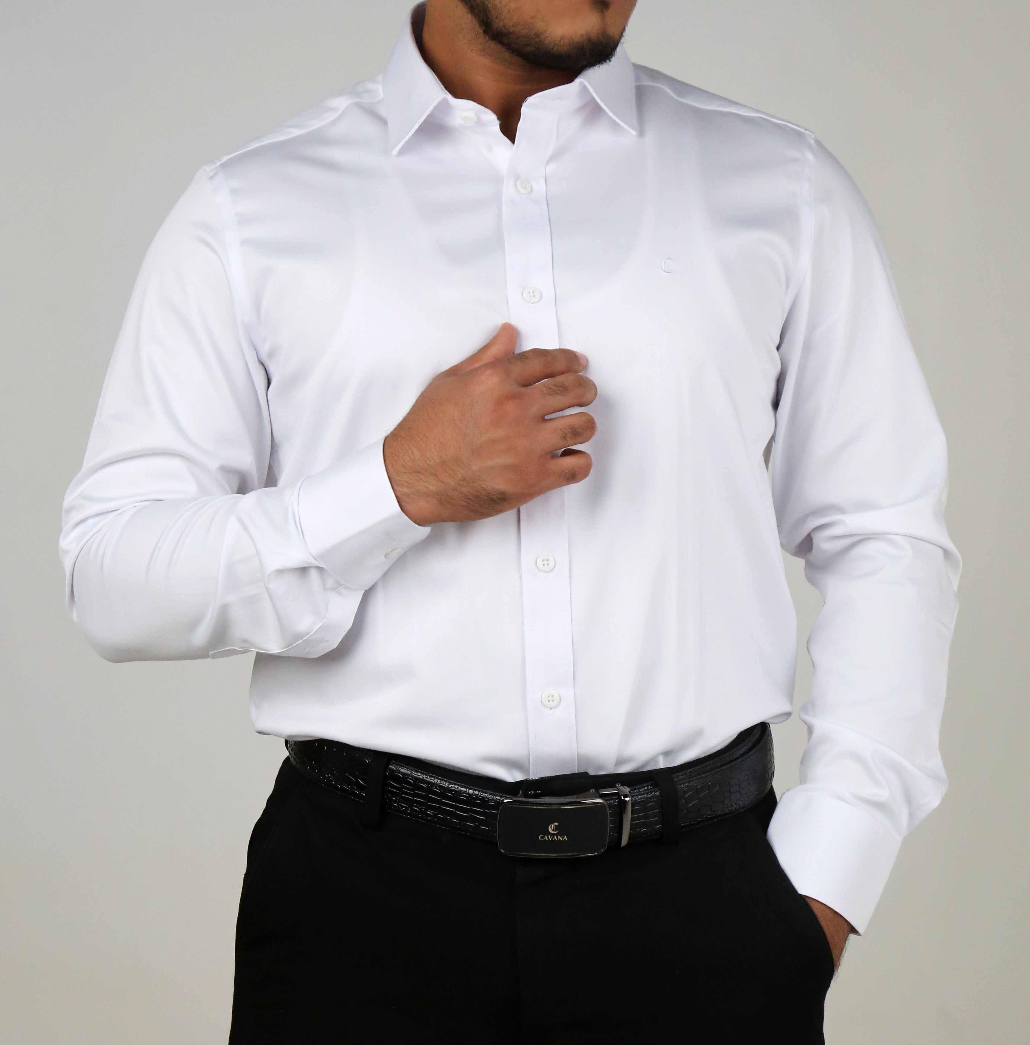 Mens White Oxford Shirt