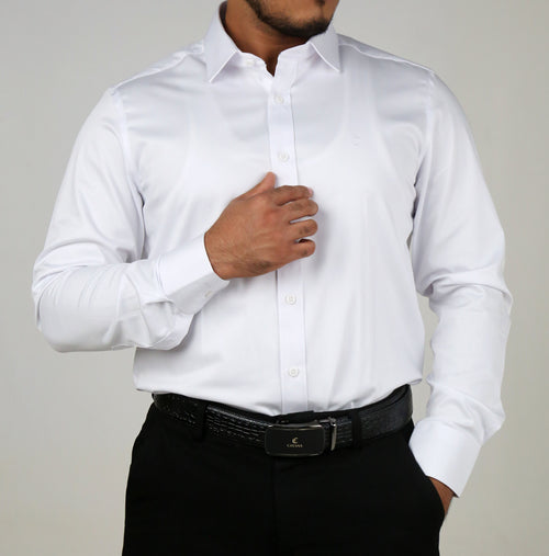 Mens White Oxford Shirt