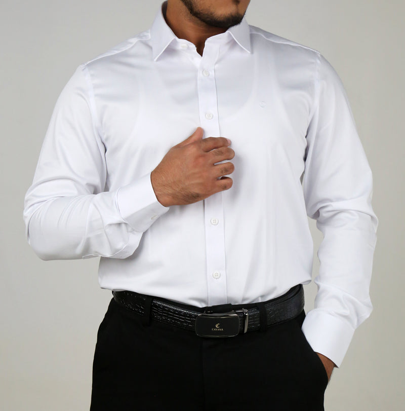 Mens White Oxford Shirt