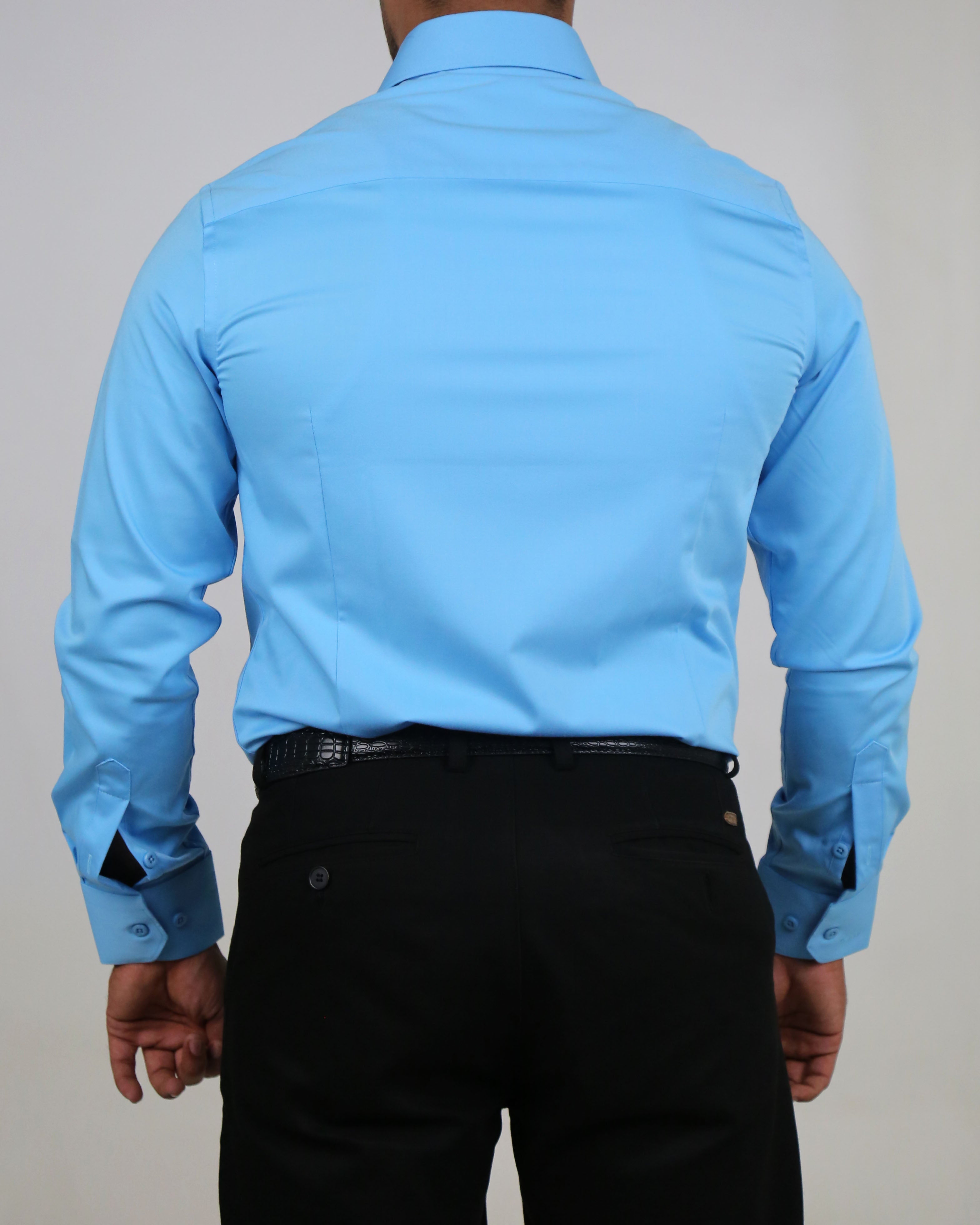 Men’s Steel Blue Formal Shirt – Stylish Business Shirt
