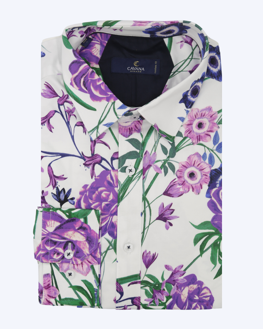 Men's Floral Pattern Shirt