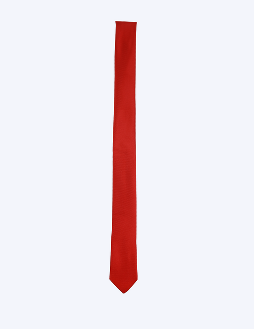 Tie for Men Red Cherry Satin Necktie