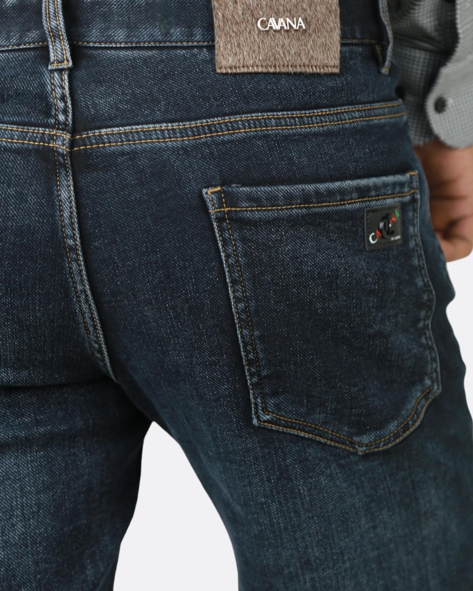 Men’s Navy Blue Denim Pant