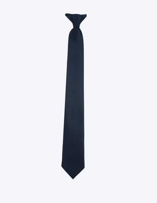 Tie for Men Navy Blue Solid Color Formal Neckties