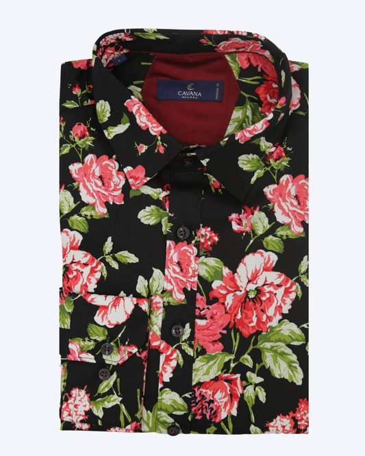 Men's Floral Pattern Shirt