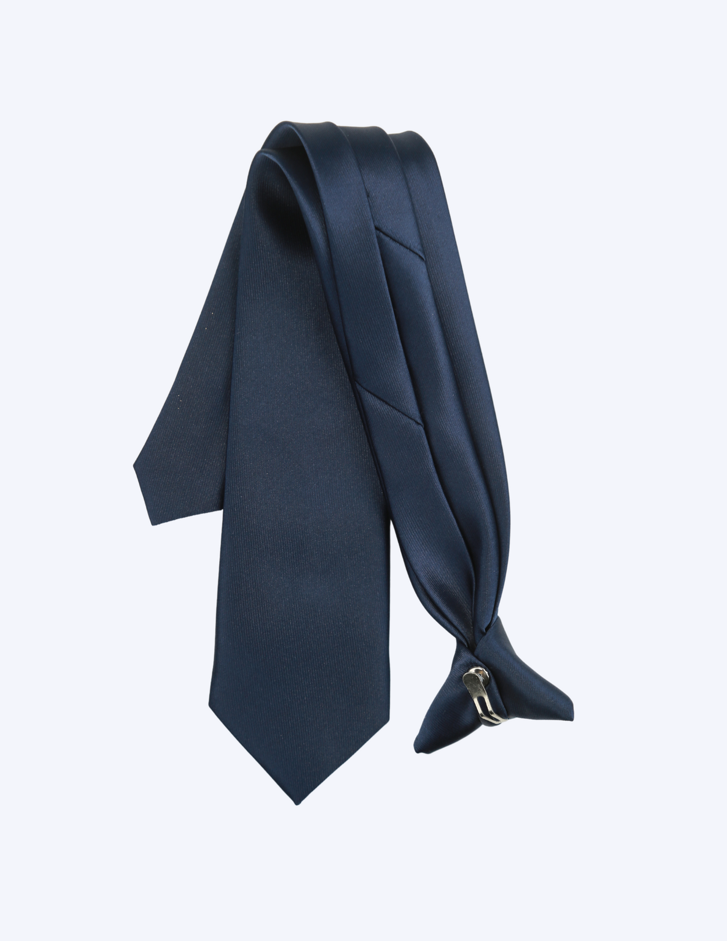 Tie for Men Navy Blue Solid Color Formal Neckties