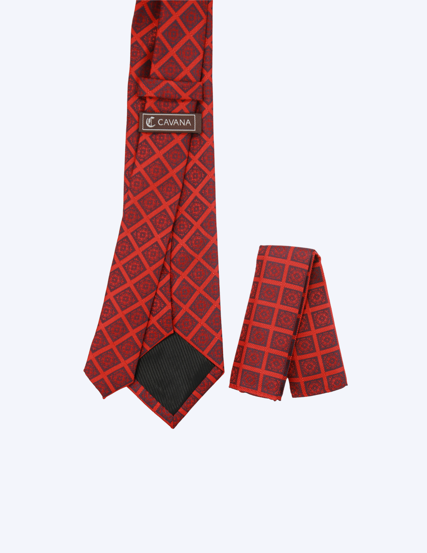 Men Red Striped Tie Formal Neckties