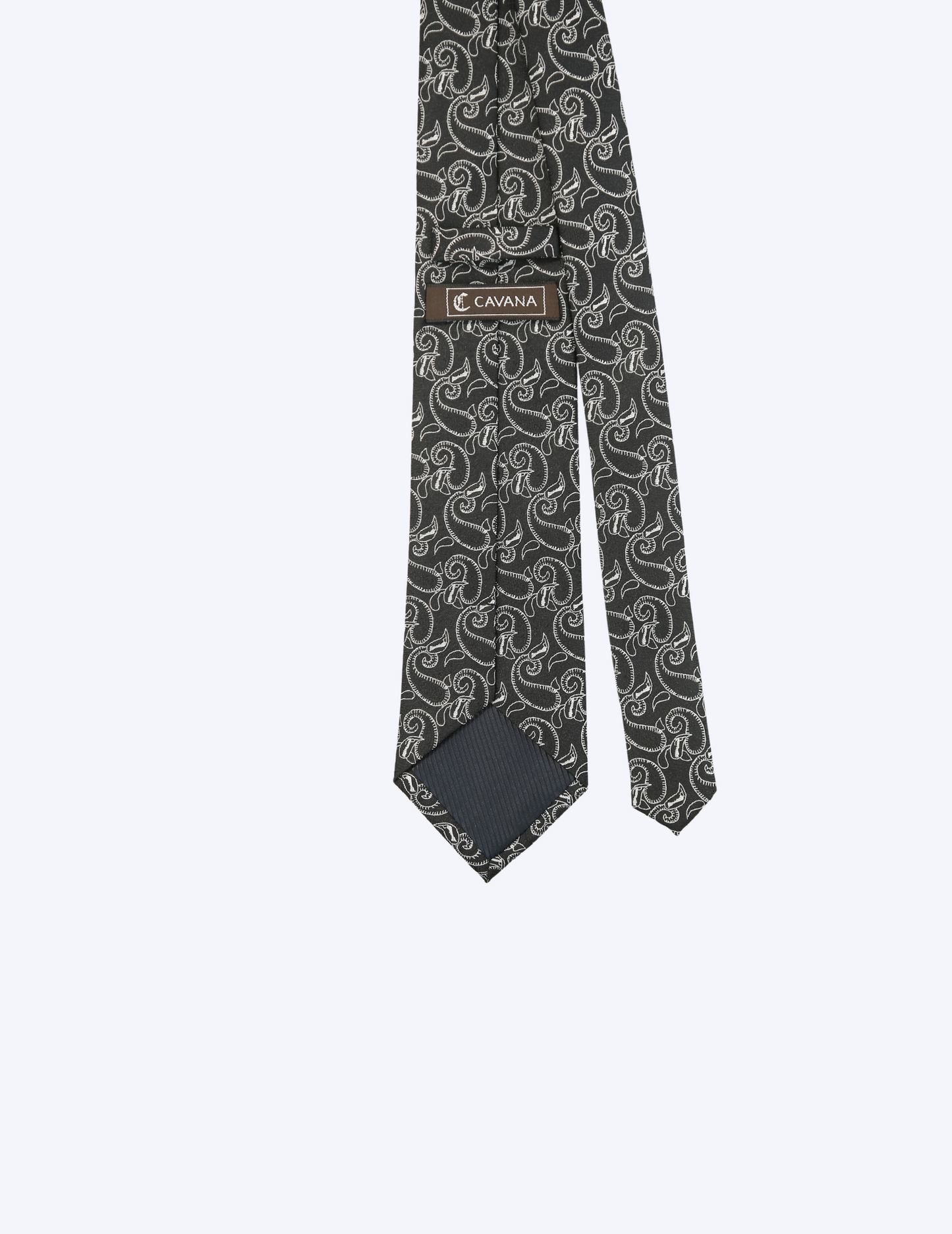 Black Necktie with paisley design