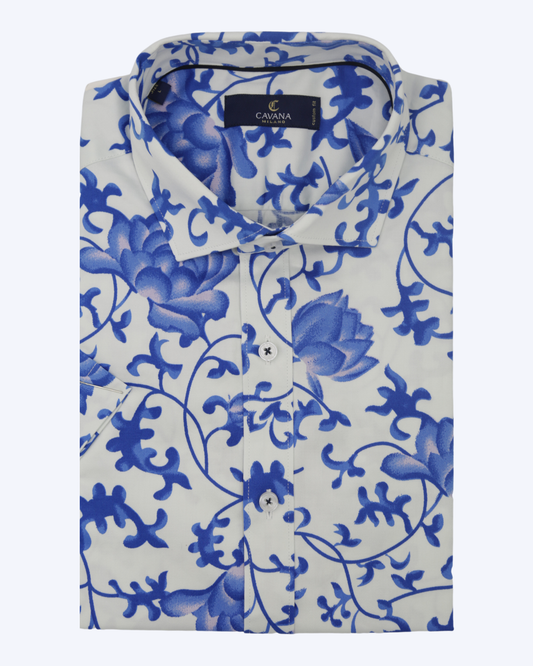 Men's Floral Pattern Shirt