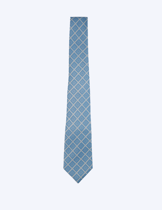 Sky Light Blue Double Stripe Tie | Striped Slim Ties Neckties