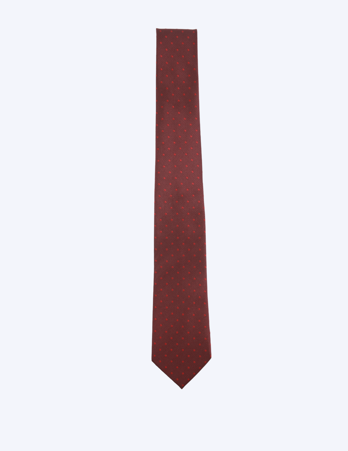 Red Designer Polka Dot Silk Tie