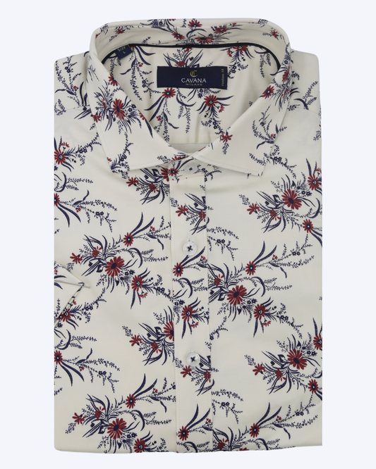 Men's Floral Pattern Shirt