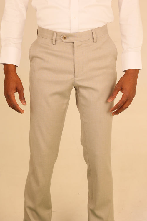 Men's Slim Fit Grey Formal Pants