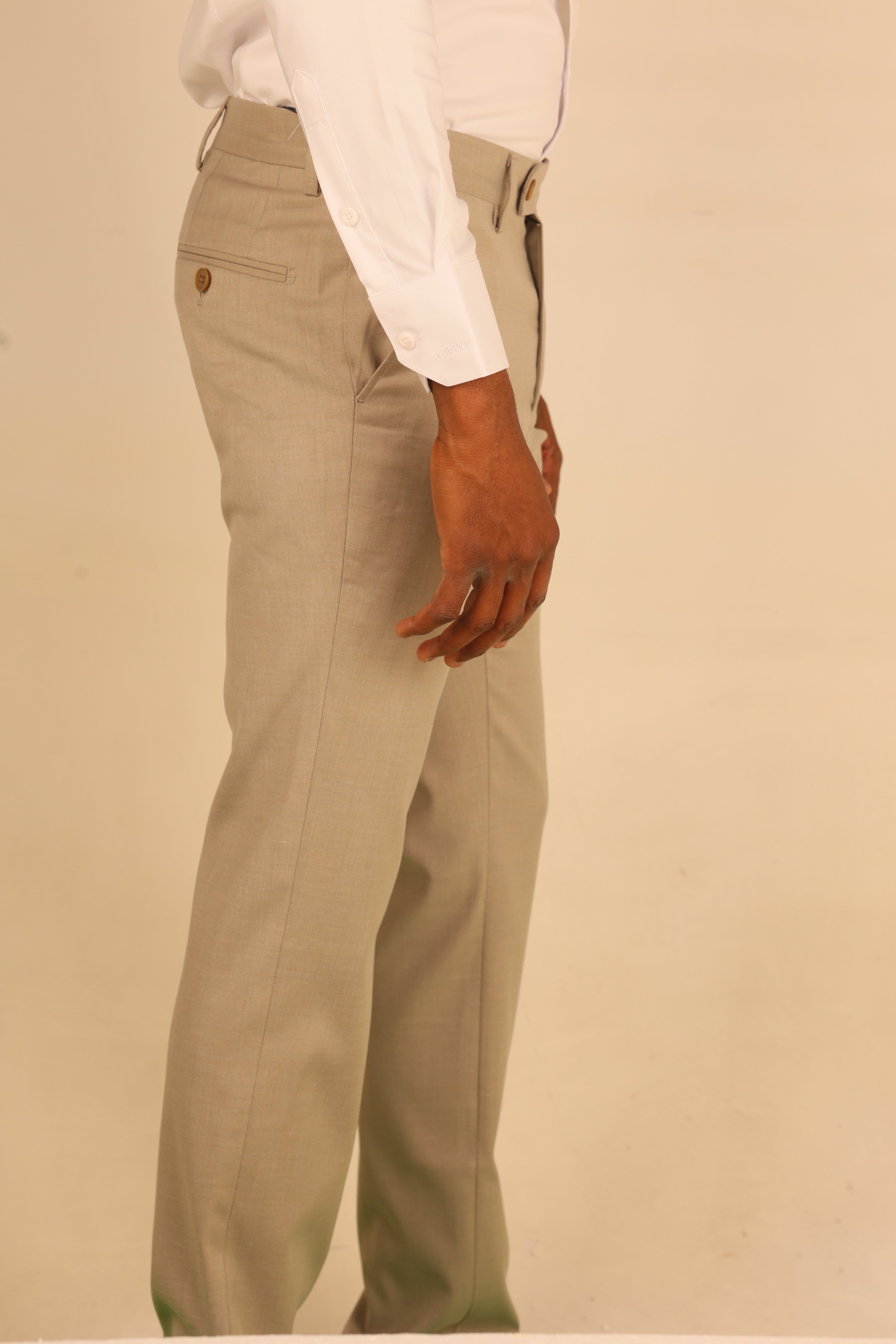 Men's Slim Fit Grey Formal Pants