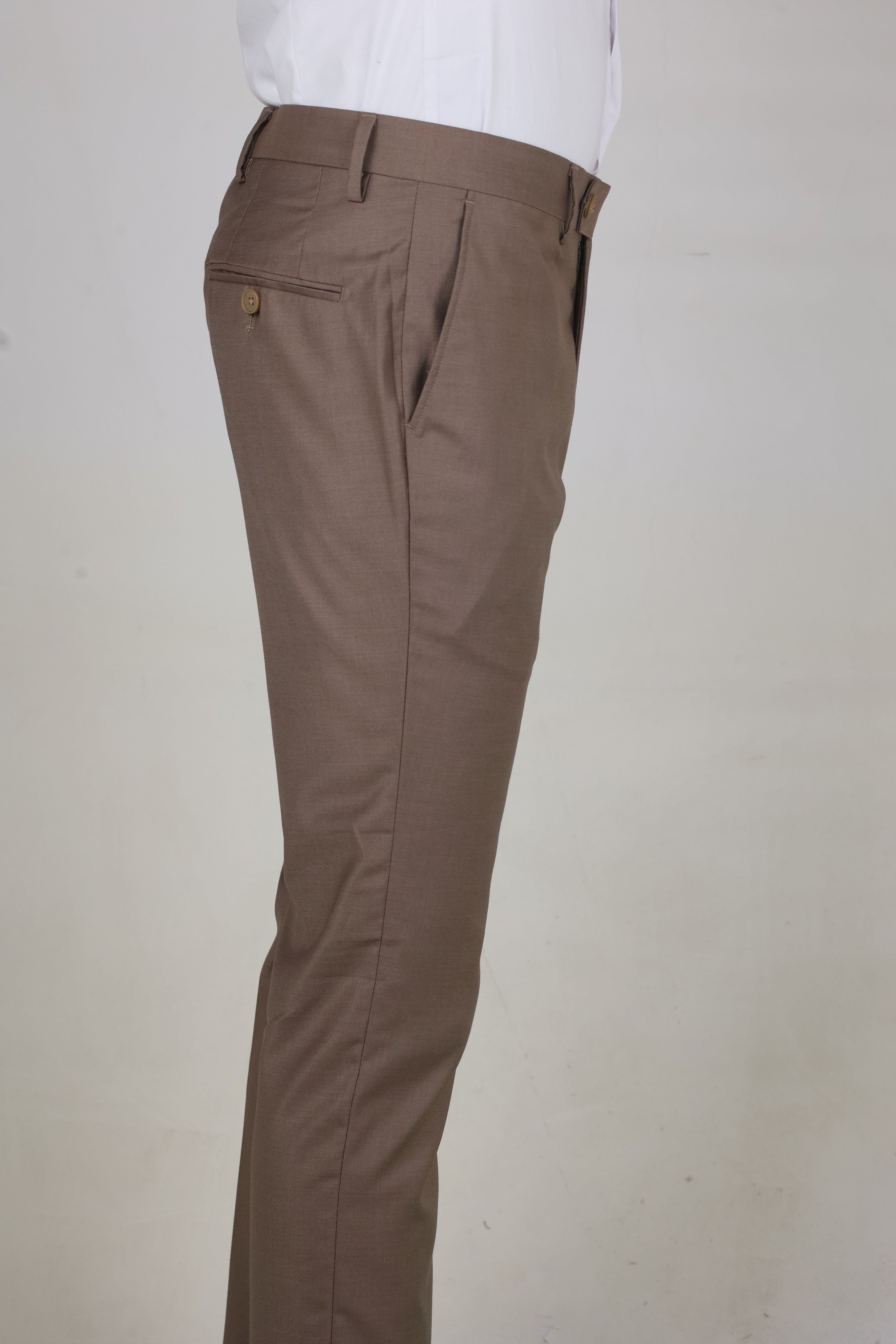 Men's Classic Beige Formal Pants