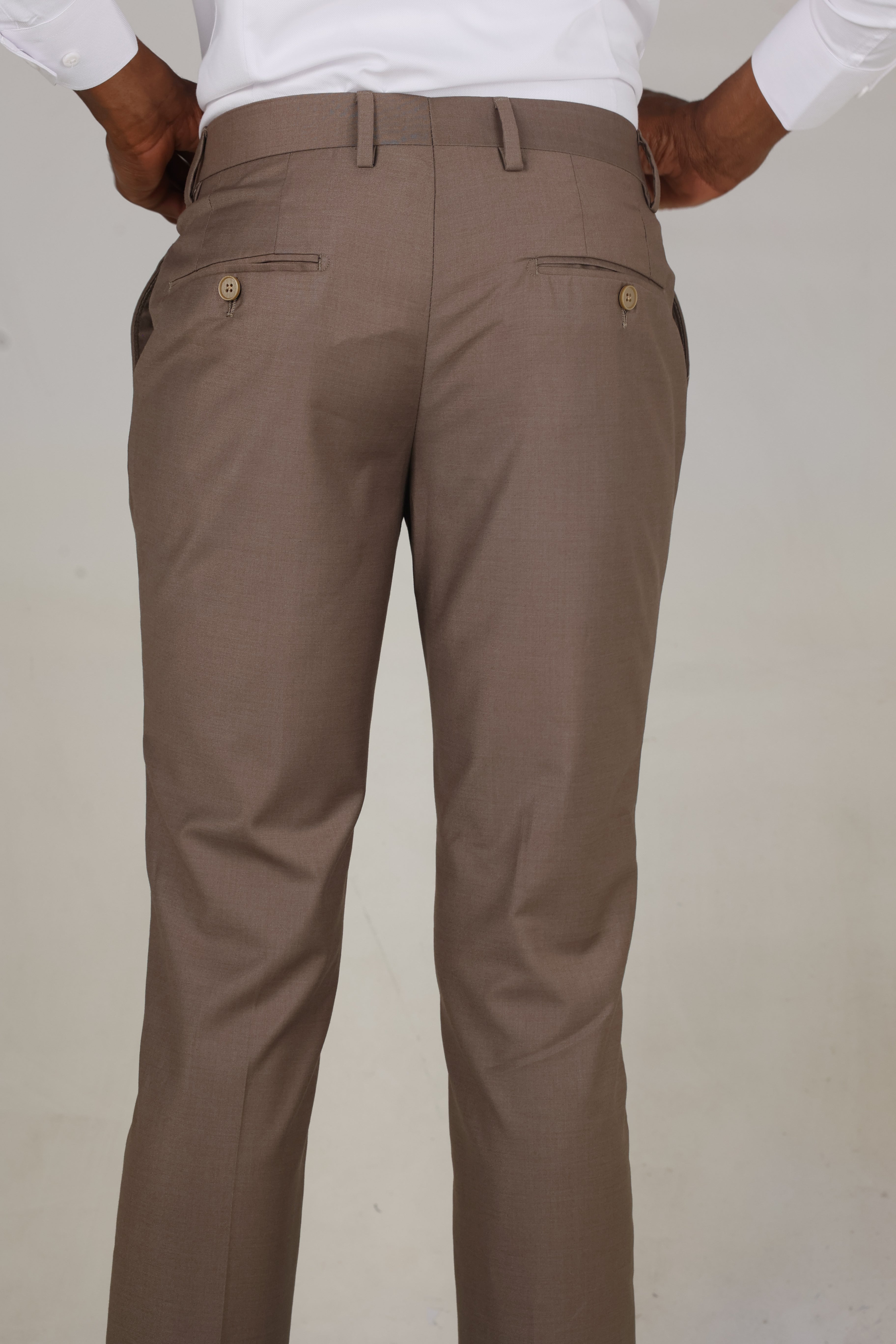 Men's Classic Beige Formal Pants