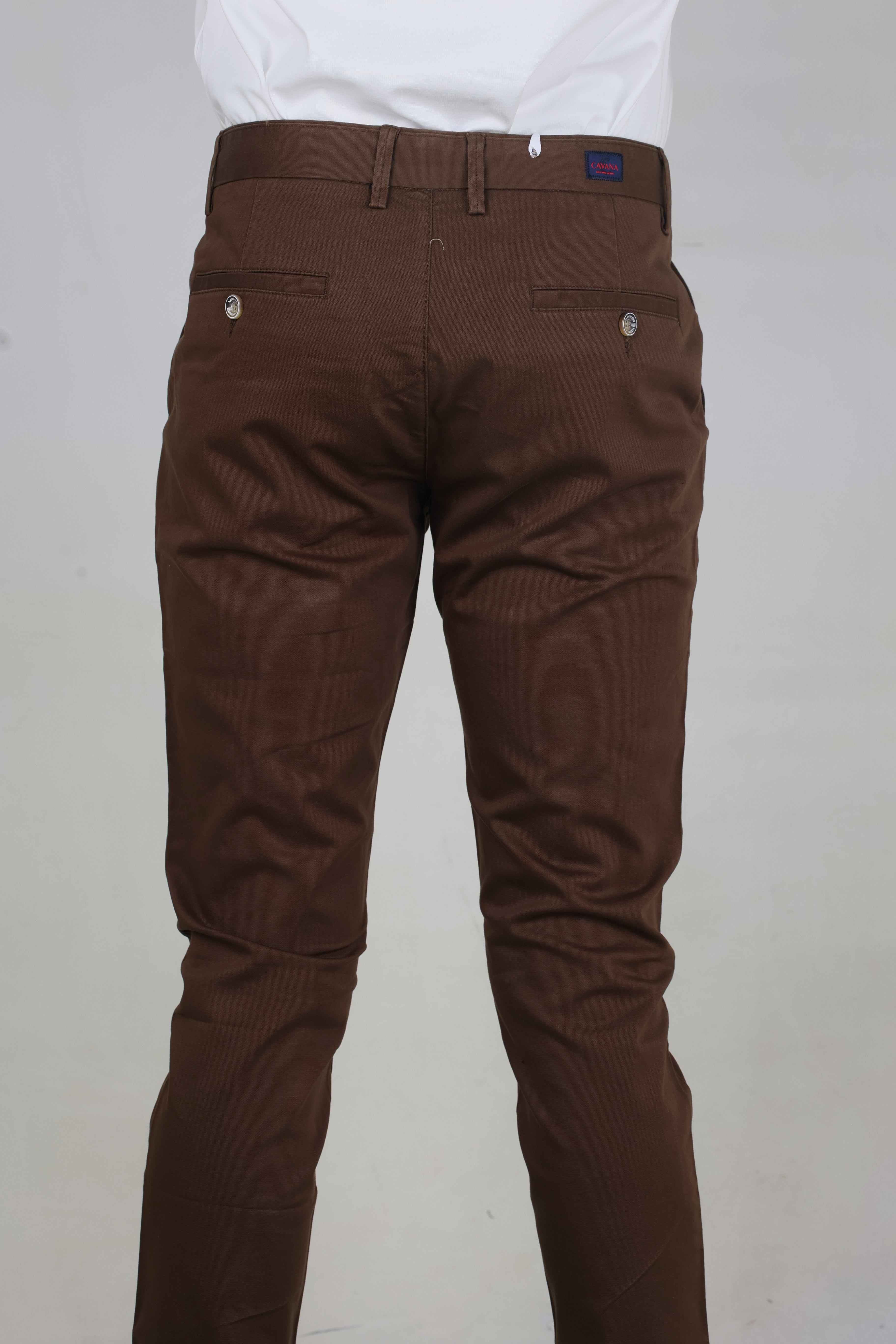 Men's Elegant Brown Formal Trousers