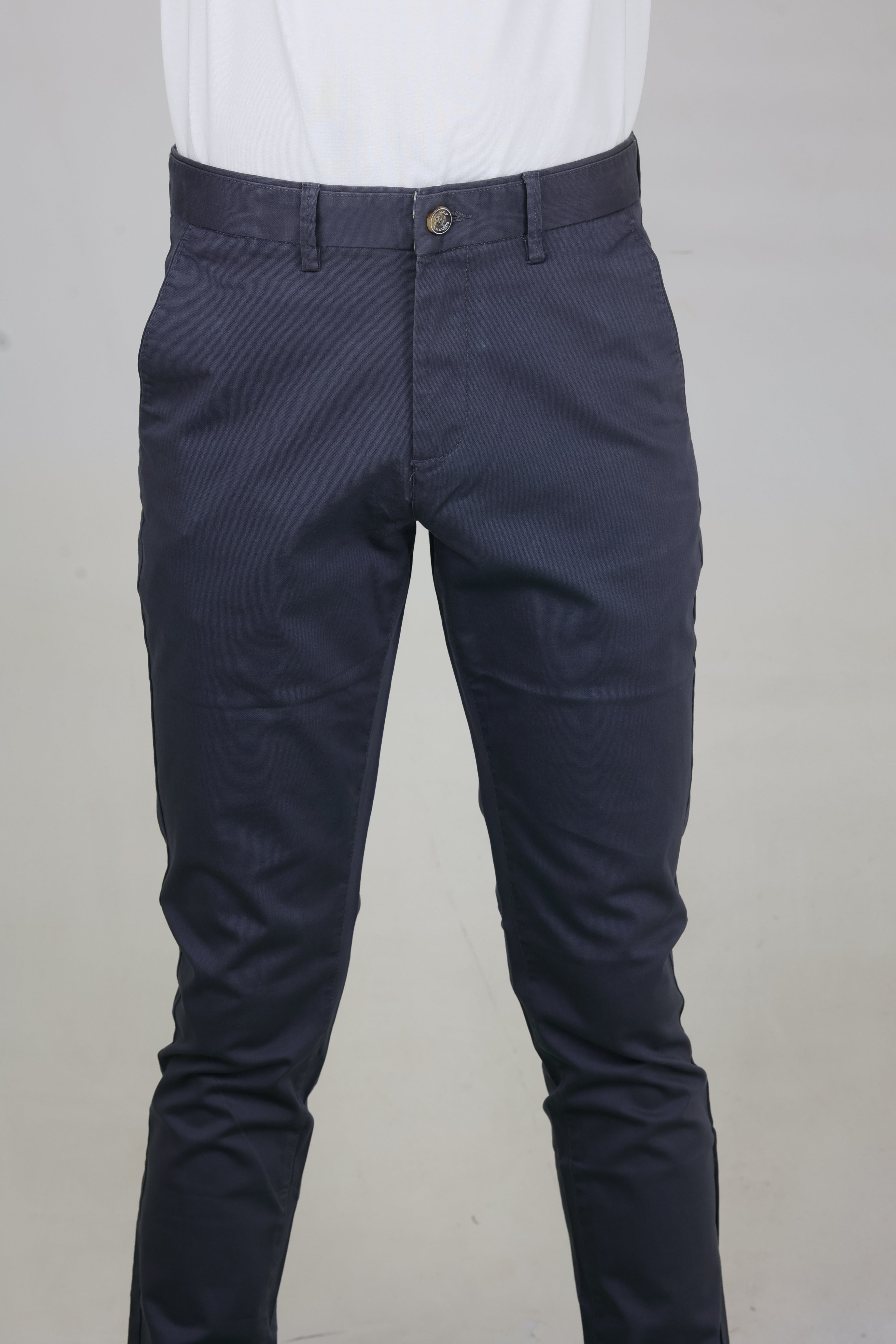 Men's Navy Blue Formal Office Trousers