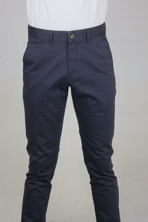 Men's Navy Blue Formal Office Trousers