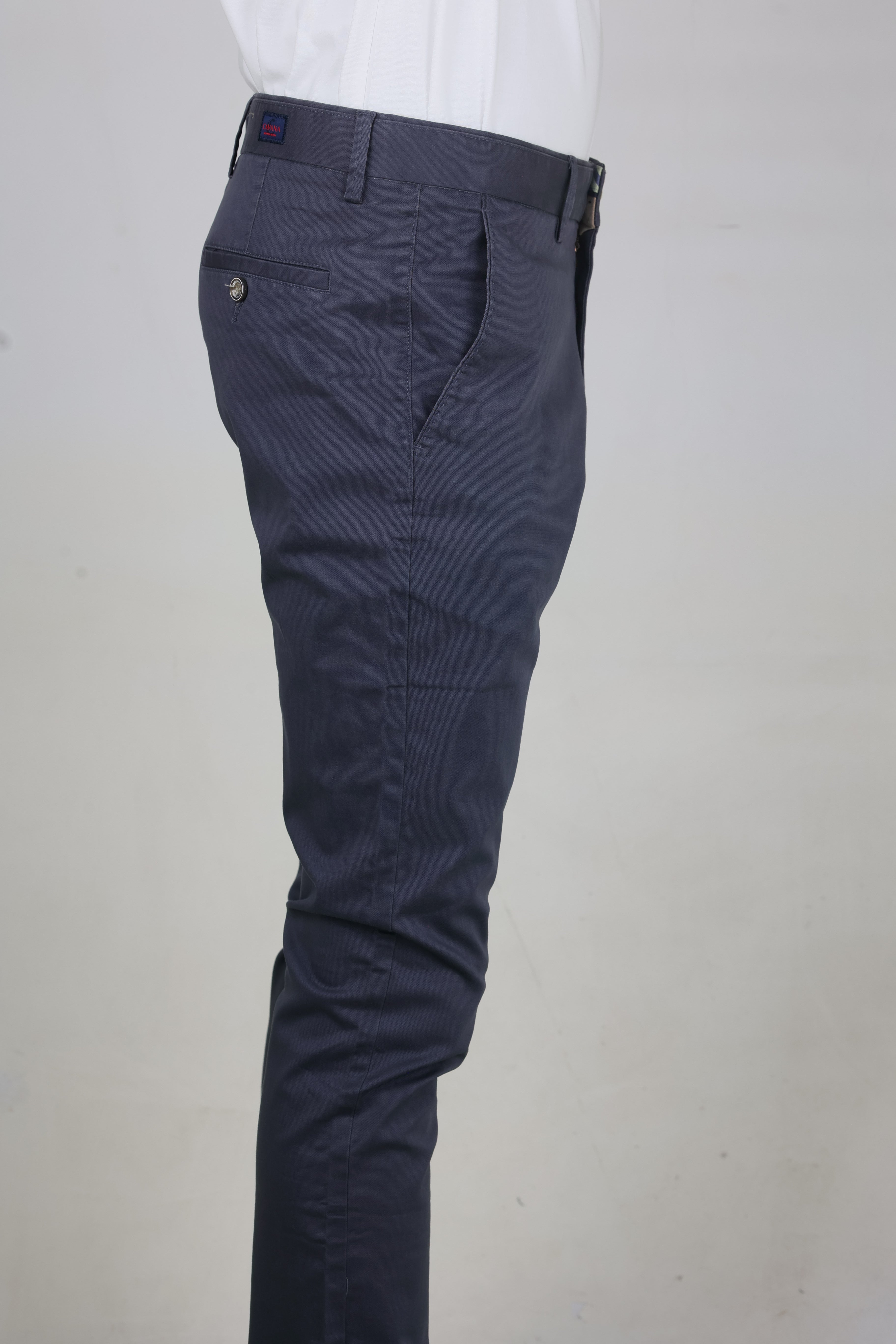 Men's Navy Blue Formal Office Trousers
