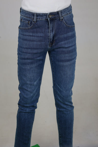 Men's Classic Blue Straight Fit Denim Jeans