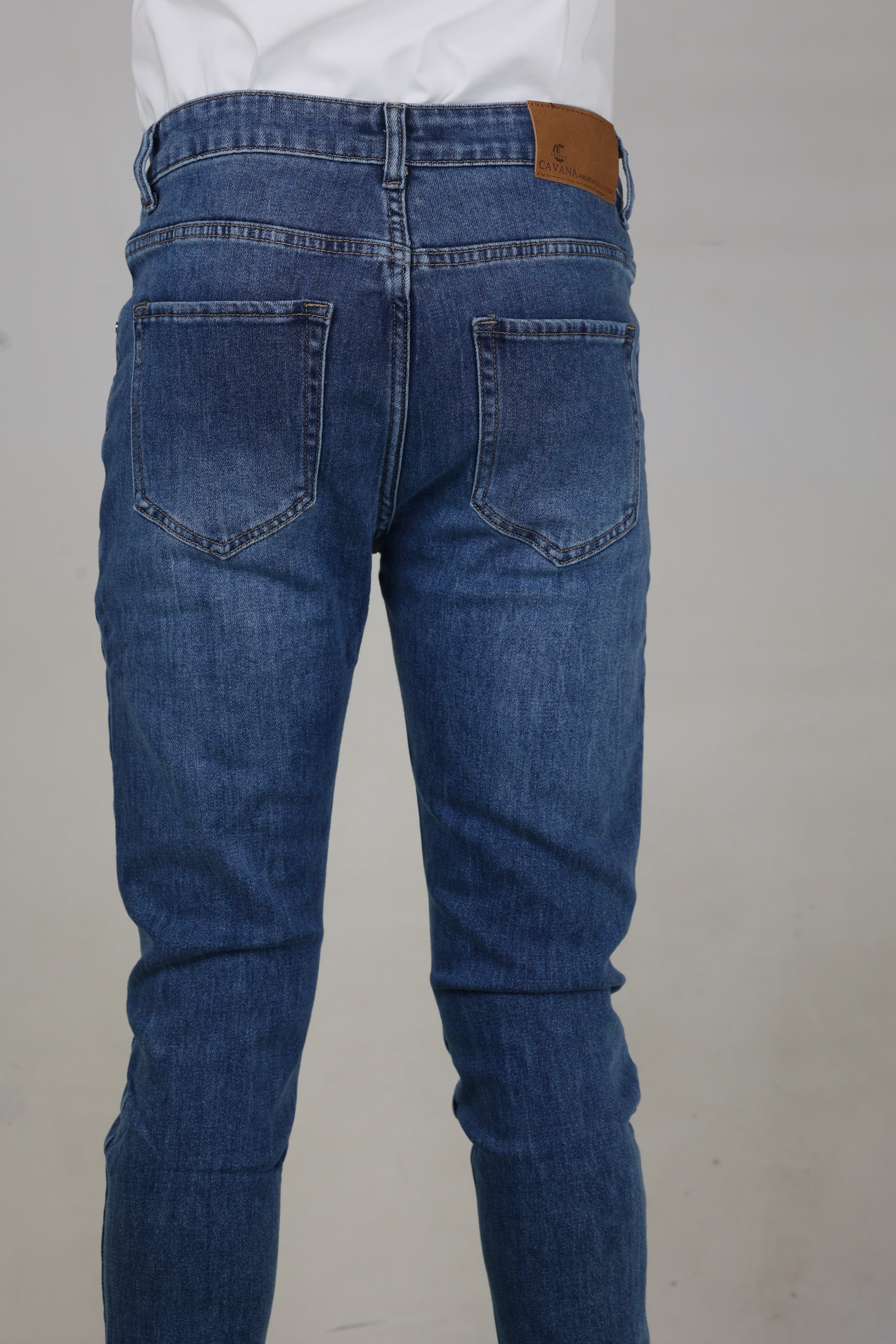 Men's Classic Blue Straight Fit Denim Jeans